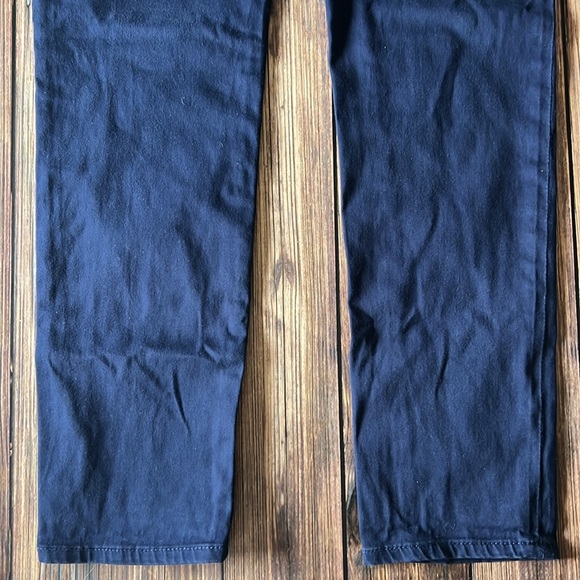 AG Adriana Goldschmied Navy Blue Stevie Slim Straight Pants 29R - Picture 8 of 8